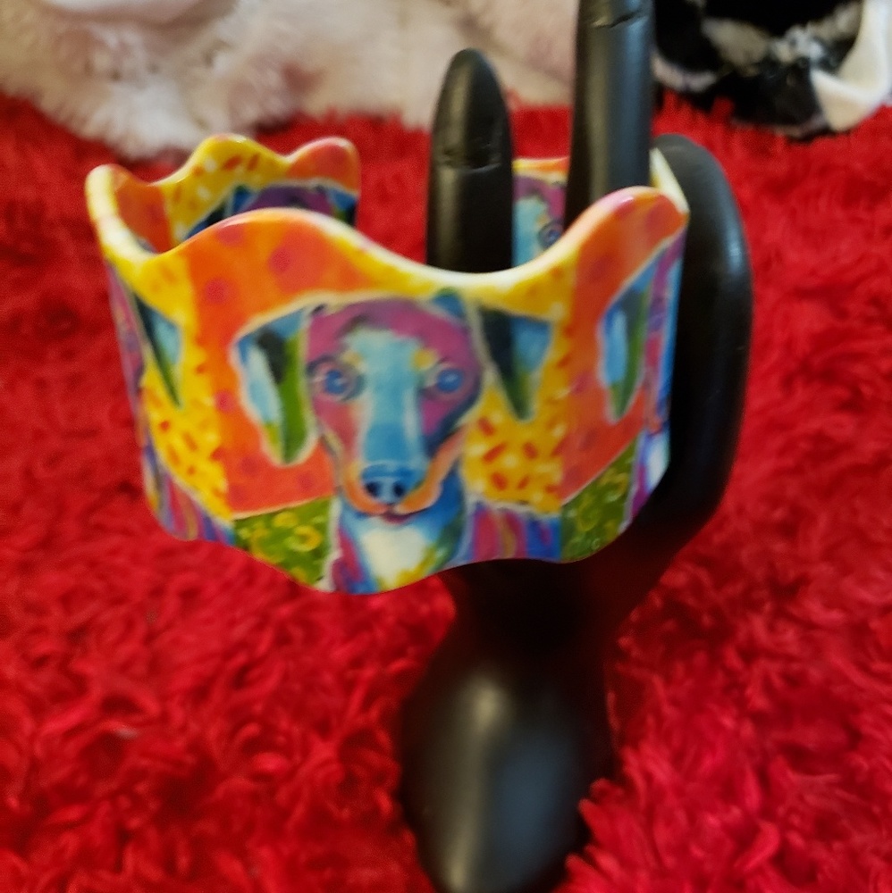Catch a Dachshund Wave Cuff Bracelet